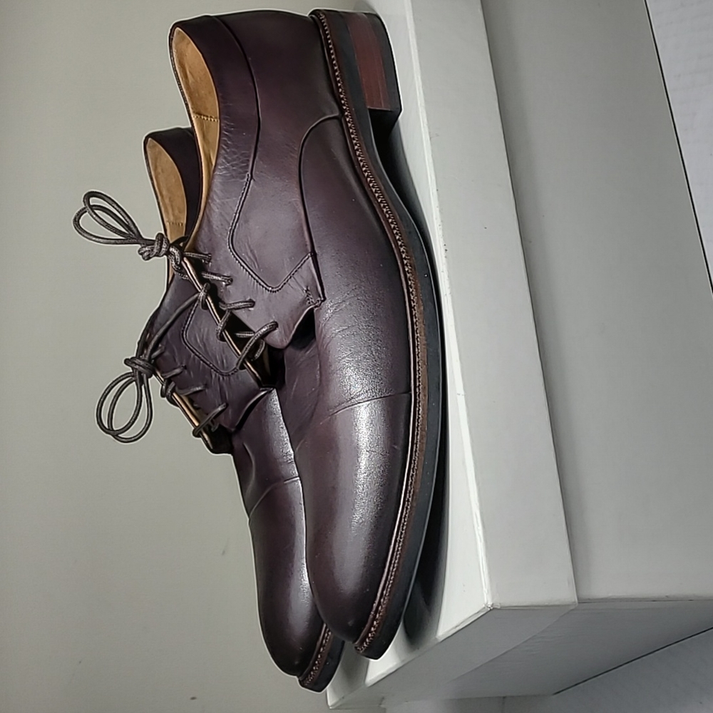 Cole Haan Warren T Moro cap toe dark brown leather oxfords (Shoebox1) size 11.5M